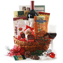 Christmas Wine Gift Baskets