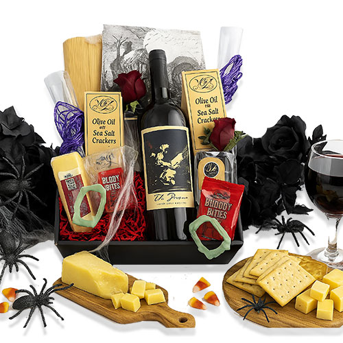 Love Bites Halloween Wine Basket