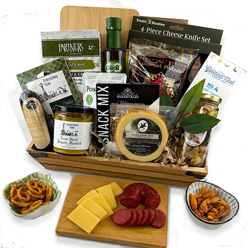 Classic Meat & Cheese Gift Basket