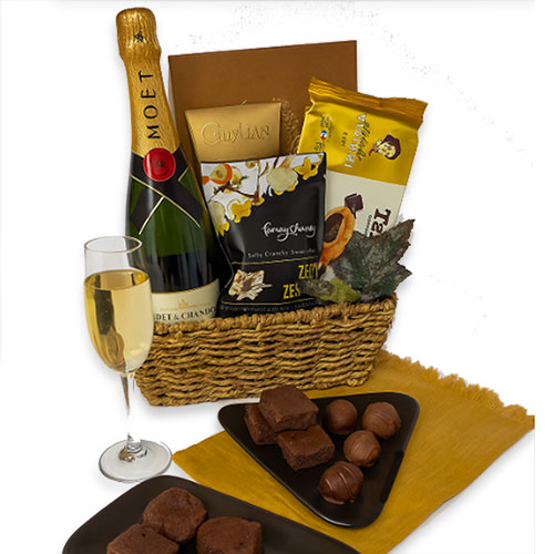 Champagne & Chocolates Wine Gift Basket