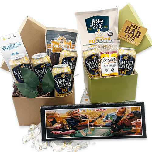 Non-Alcoholic Beer & Snacks for Dad